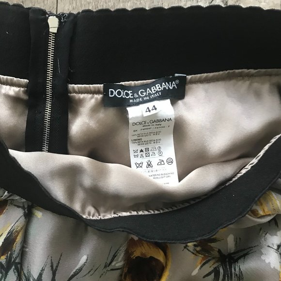 Dolce & Gabbana Floral Print 100% Silk Skirt. Size 8. Sz44 IT - Picture 4 of 7
